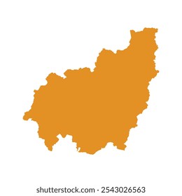REALISTIC MAP OF OUEST (WEST) REGION CAMEROON, AFRICA
