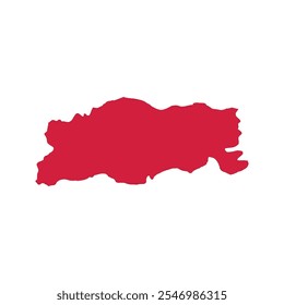 REALISTIC MAP OF PLEVEN PROVINCE (OBLAST) BULGARIA, EUROPE