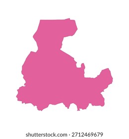 MAPA REALISTA DE SÉGOU REGION, MALI REGION MAPA