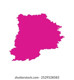 REALISTISCHE KARTE VON SEINE ET MARNE DEPARTEMENTS FRANKREICH, EUROPA