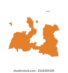 REALISTIC MAP OF SERANG (KABUPATEN SERANG), BANTEN (PROVINSI BANTEN), INDONESIA CITY-REGENCIES MAP