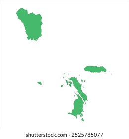 REALISTIC MAP OF SOUTH NIAS (KABUPATEN NIAS SELATAN), NORTH SUMATRA (SUMATRA UTARA), INDONESIA CITY-REGENCIES MAP