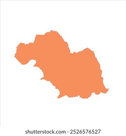 REALISTIC MAP OF SOUTH OGAN KOMERING ULU (KABUPATEN OGAN KOMERING ULU SELATAN), SOUTH SUMATRA (PROVINSI SUMATRA SELATAN), INDONESIA CITY-REGENCIES MAP