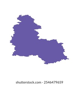 MAPA REALISTA DE SUMY REGIONES (ÓBLASTOS) UCRANIA, EUROPA