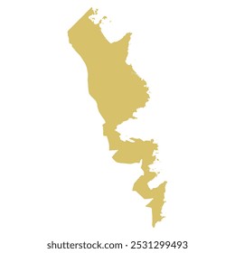 REALISTIC MAP OF SURIGAO DEL SUR PROVINCE  (SURIGAO DEL SUR LALAWIGAN) PHILIPPINE, ASIA