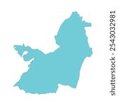 REALISTIC MAP OF VALLE DEL CAUCA DEPARTMENT COLOMBIA, SOUTH AMERICA