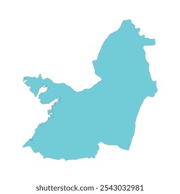 MAPA REALISTA DO DEPARTAMENTO DE VALLE DEL CAUCA, COLÔMBIA, AMÉRICA DO SUL