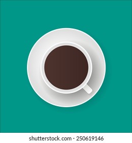 Realistic material coffee cup