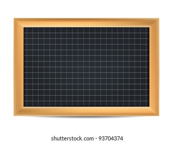 Realistic Math Board Isolated on White Background