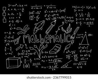 ilustración de fondo matemática realista