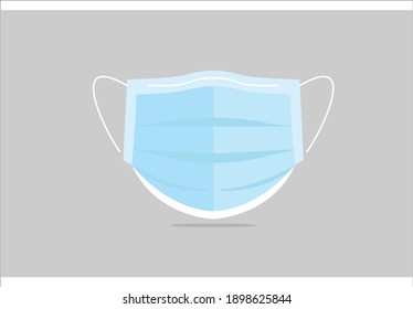 Realistic Medical Mask Vector Design Illustration