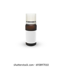 realistic medicine container isolated on white background. vector illustration