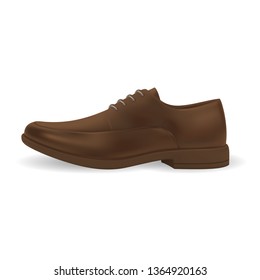 realistic men shoes isolated vector illustration