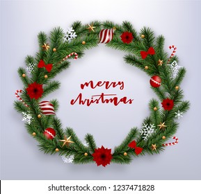 Ilustración vectorial de la Feliz Navidad Realista