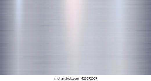 Realistic metal texture background with lights, shadows and scraths in blue tint. Perfect for your metal industry design