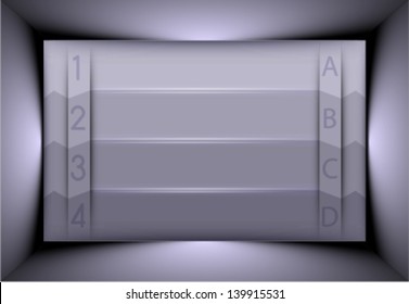 realistic metallic background. shiny metallic board, plate. business concept presentation background, layout