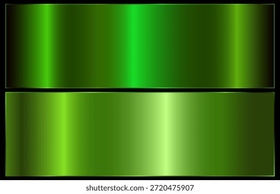Realistic metallic green gradient. green palette. Metallic gradient effect for text design and bulletin boards, infographics.