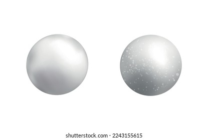 Realistic mint chewing gum balls isolated vector illustration