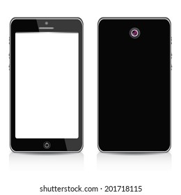 Realistic mobile phone smartphone