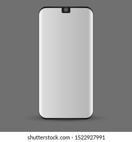 Realistic Mobile Smartphone Mock Vector