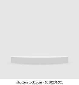 Realistic mock up podium