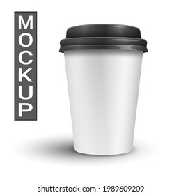 Realistic mockup of a coffee cup