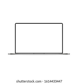 Realistic mockup device laptop. Vector illustration