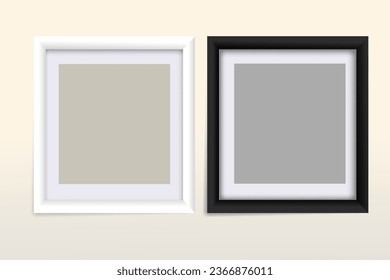 realistic mockup frame photo frame vector eps 10