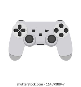 Realistic Mock-up Modern Game Controllers. Gamepad from the game console isolated on a white background. Vector illustration. Eps 10.