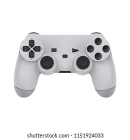 Realistic Mock-up Modern Game Controllers. Gamepad from the game console isolated on a white background. Vector illustration. Eps 10.