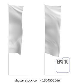 Realistic mockup of Outdoor Panel Flag