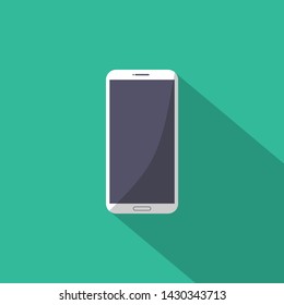 a realistic modern blank, empty cell phone vector illustration or mobile for business & gadget technology on flat design style
