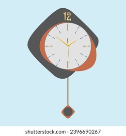 
Realistic modern clock cartoon flat icon, Retro and collection for vector illustration.
