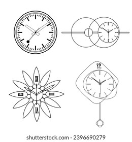 
Realistic modern clock cartoon flat icon, Retro and collection for vector illustration.
