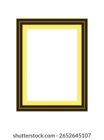 Realistic modern frame mockup golden black white empty square rectangle border blank poster on wooden wall background photo art presentation exhibition template in elegant interior room
