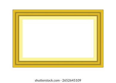Realistic modern frame mockup golden black white empty square rectangle border blank poster on wooden wall background photo art presentation exhibition template in elegant interior room