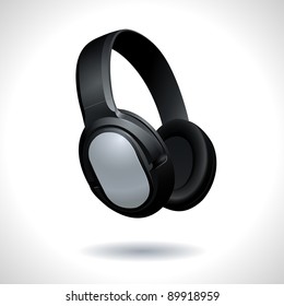 Realistic modern headphone