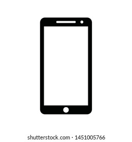Realistic modern phone. Phone vector icon. mobile phone. telephone icon. Mobile - Vector icon. Modern touch screen smartphone icon isolated on white background