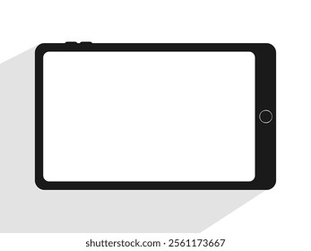 Realistic Modern tablet mockup front view and high quality smartphone and tablet mockup isolated on white background.