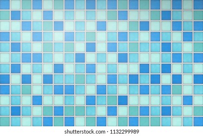 Realistic mosaic tiles in vector format