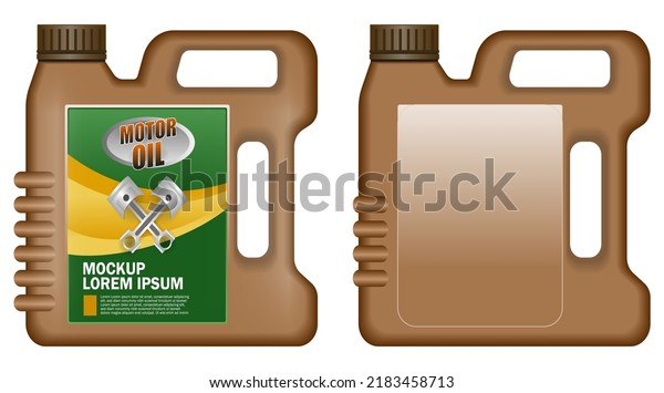 \
Realistic motor oil bottle ads with editable\
text. \
\
Petrol gallon gas tank fuel container. Oil \
\
canister\
icon. Gasoline fuel\
canister\
