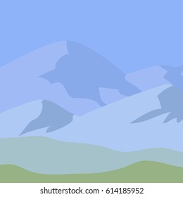 realistic mountain background