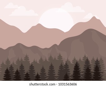 realistic mountain landscape design