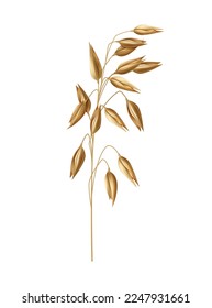 Realistic muesli composition with isolated image of cereal on blank background vector illustration