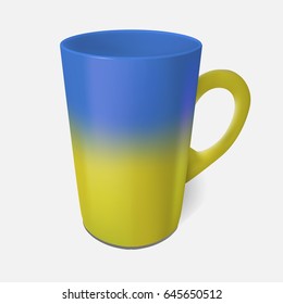 realistic mug . blank cup. 3D illustration
