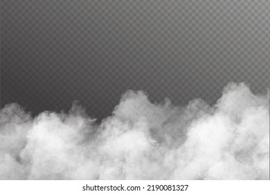 Realistic mystical smoke or fog. Vector illustration.