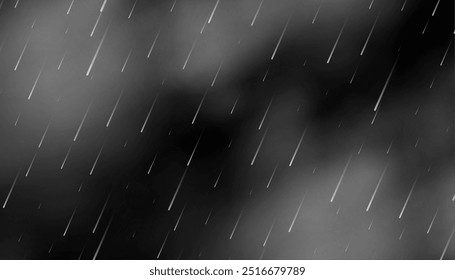 realistic and natural rain droplet background with cloudy effect vector