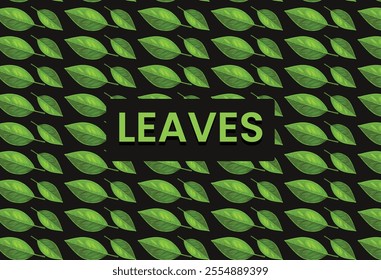 Realistic Nature-Inspired Seamless Leaf Pattern