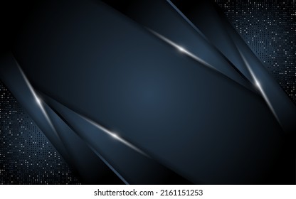 azul marino realista con fondo de capa de superposición texturada de línea plateada
