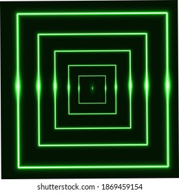 Fondo verde de efecto neón realista